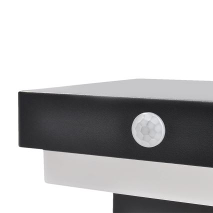 LED Applique solare con sensore di movimento e crepuscolare PALERMO LED/5W/2000 mAh IP54 nero