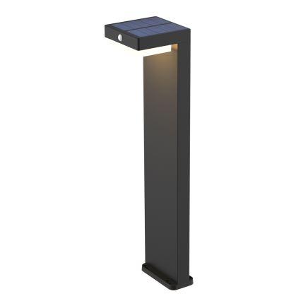 Lampe solaire avec détecteur de mouvement et de crépuscule PALERMO LED/5W/2000 mAh IP54 noir