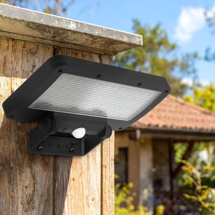 LED-Solarstrahler mit Sensor LED/5W/3,7V 1500 mAh IP54
