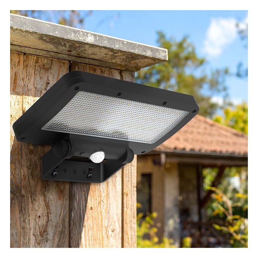 LED-Solarstrahler mit Sensor LED/5W/3,7V 1500 mAh IP54