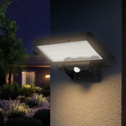 LED-Solarstrahler mit Sensor LED/5W/3,7V 1500 mAh IP54