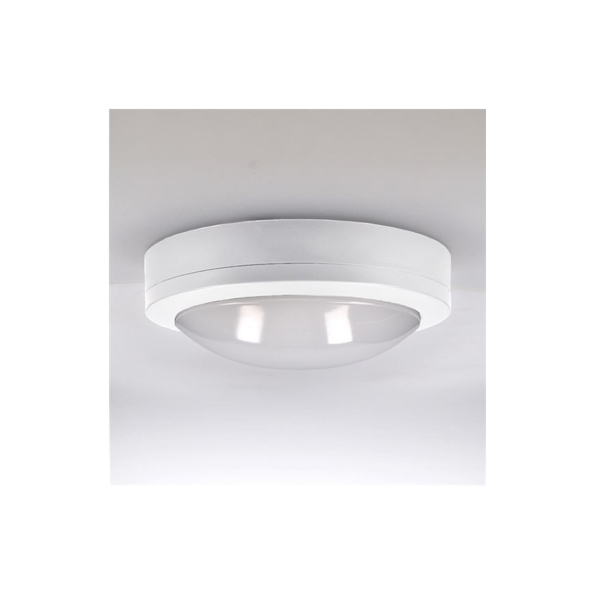 Plafonnier extérieur SIENA LED/13W/230V IP54 d. 17 cm blanc