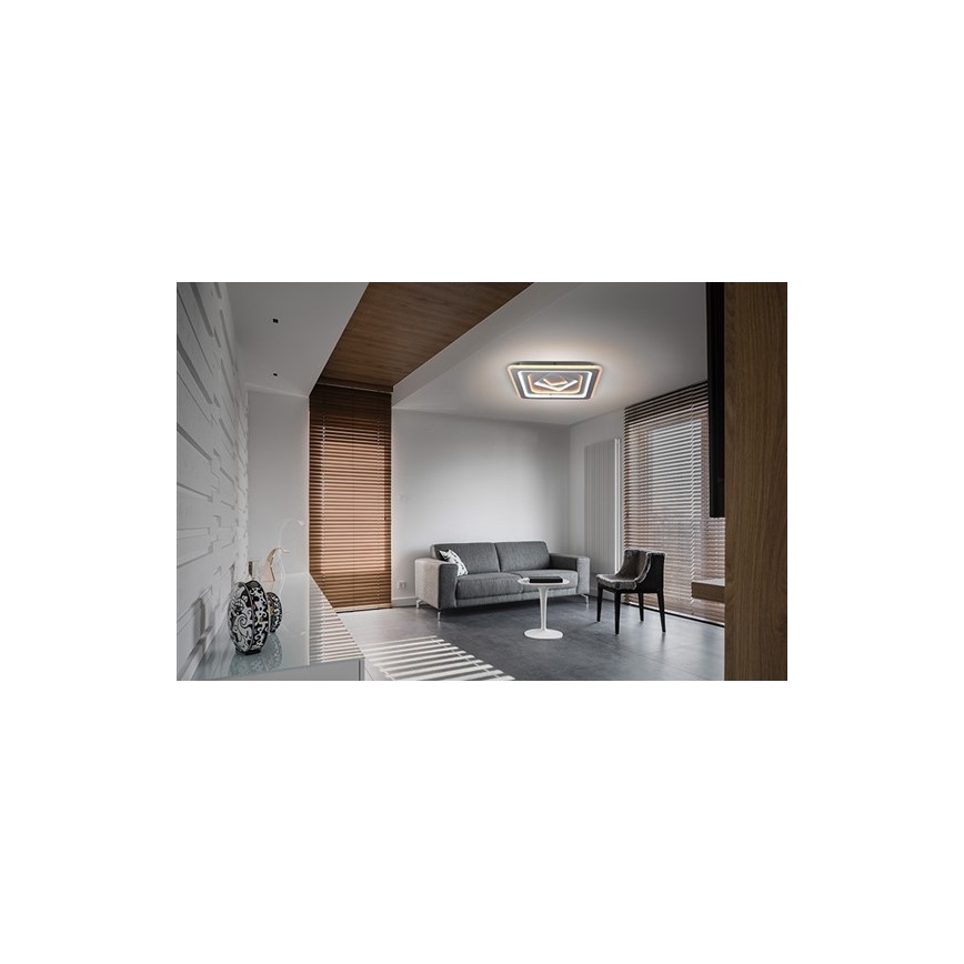 Plafoniera LED dimmerabile TREVISO LED/48W/230V + Telecomando