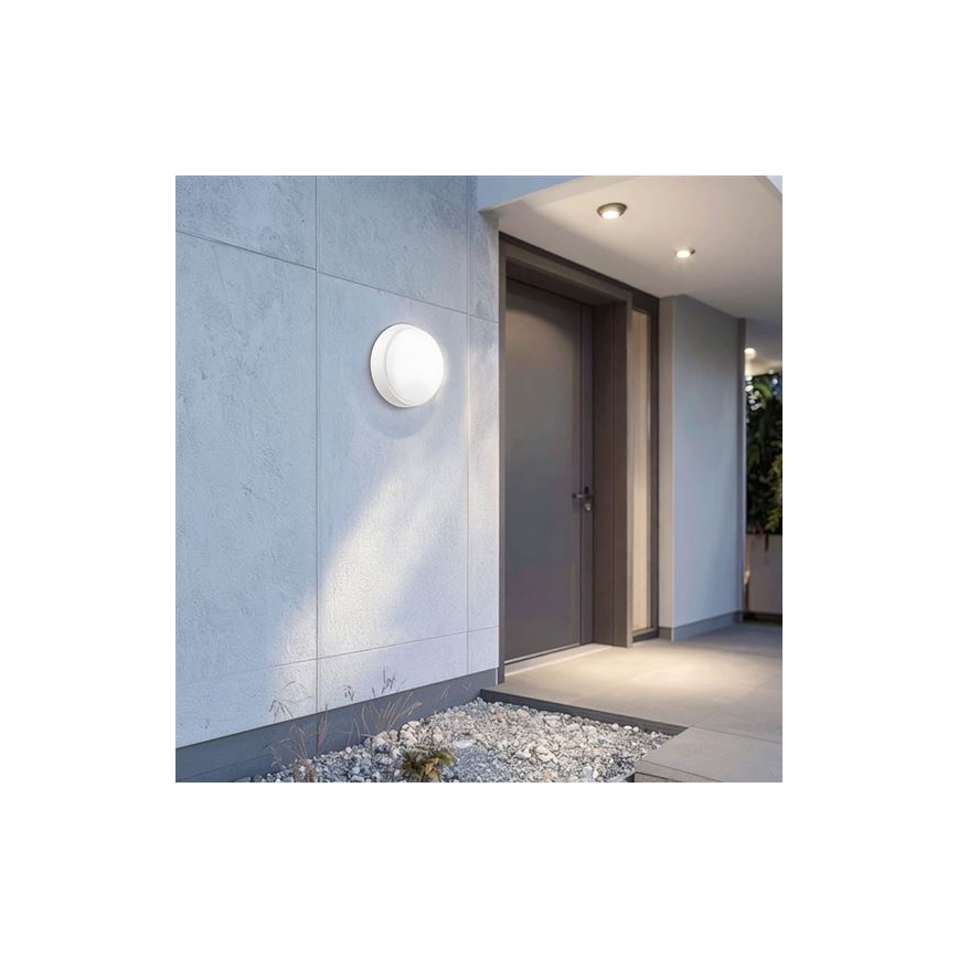 LED-Außenwandleuchte 2-in-1 LED/20W/230V 3000/4000/6500K IP65 Ø 22 cm