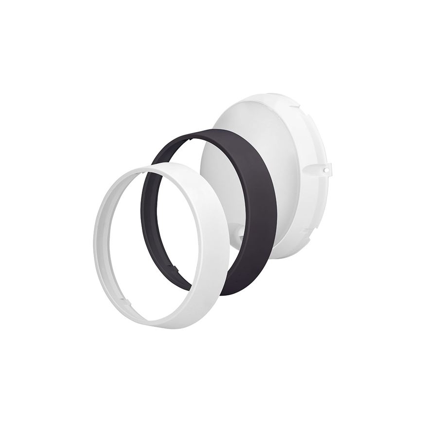 Applique da esterno a LED con sensore 2-in-1, 20W, 230V, 3000/4000/6500K, IP65, Ø 22 cm
