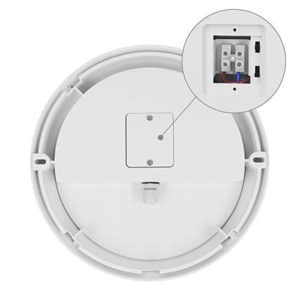 Applique da esterno a LED con sensore 2-in-1, 20W, 230V, 3000/4000/6500K, IP65, Ø 22 cm