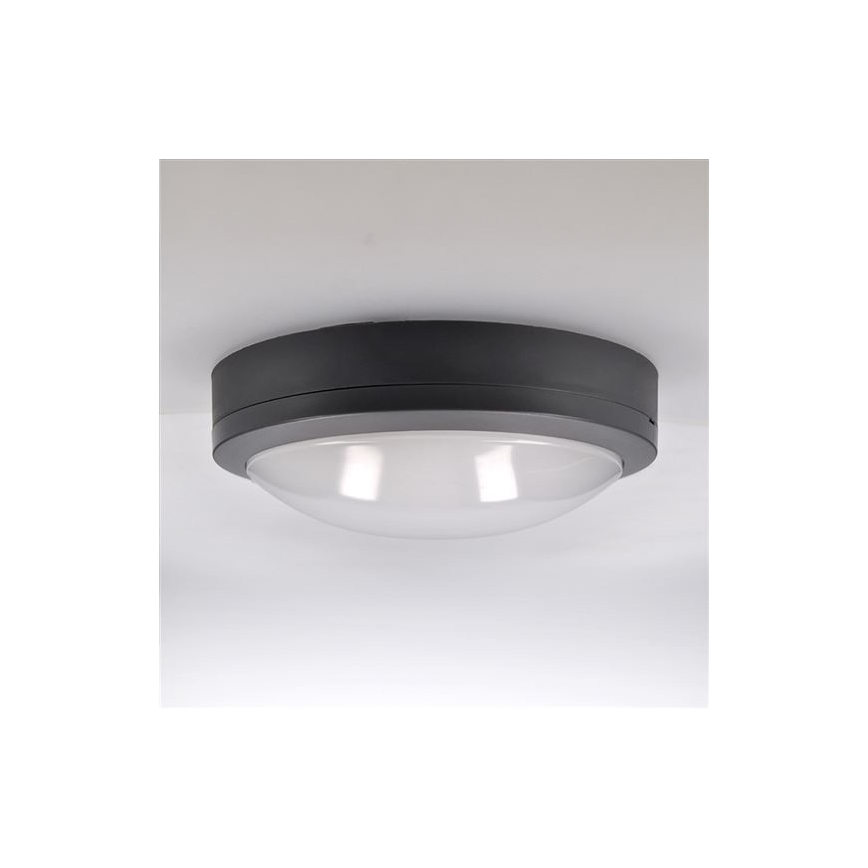 Plafoniera LED da esterno con sensore SIENA LED/20W/230V 4000K diametro 23 cm IP54