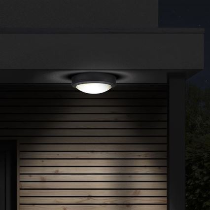 Plafoniera LED da esterno con sensore SIENA LED/20W/230V 4000K diametro 23 cm IP54