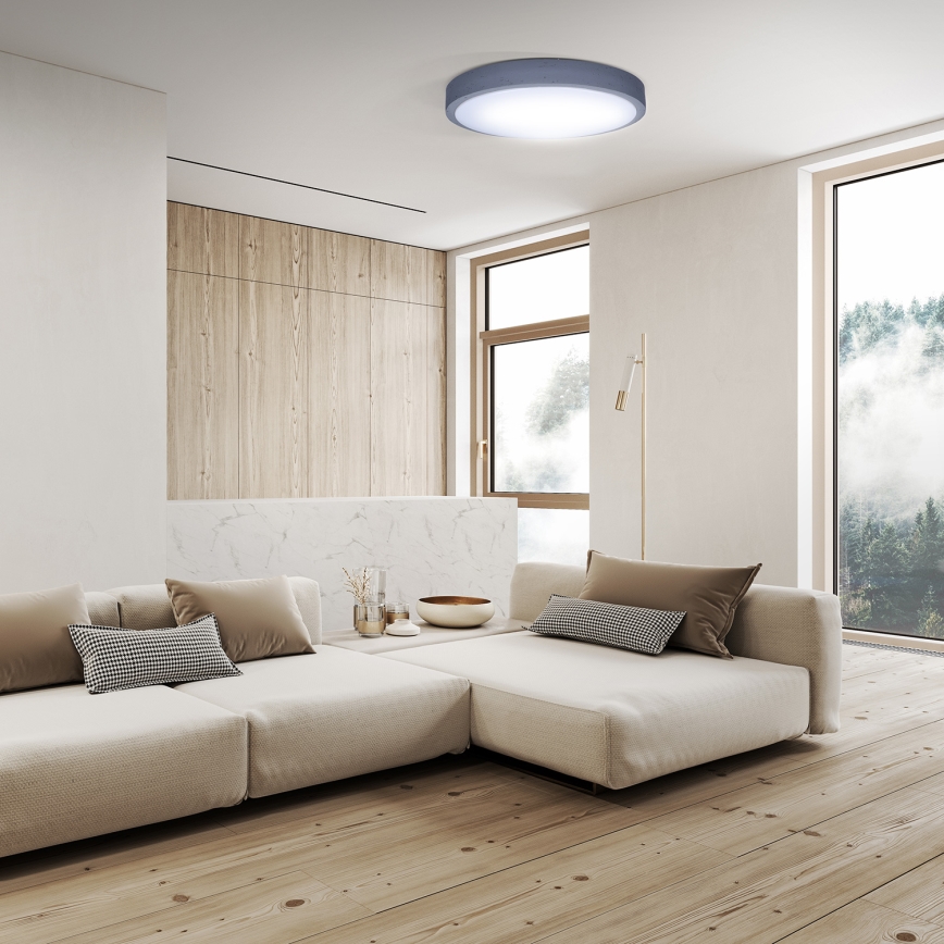 Plafoniera LED dimmerabile GREY LED/60W/230V 3000-6500K grigio diametro 49 cm + telecomando