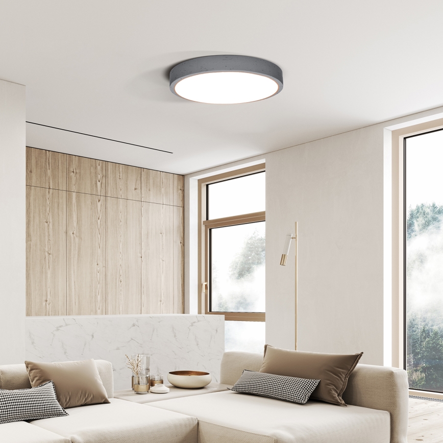 Plafoniera LED dimmerabile GREY LED/60W/230V 3000-6500K grigio diametro 49 cm + telecomando