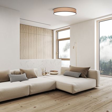Dimmbare LED-Deckenleuchte BROWNIE LED/60W/230V 3000-6500K braun d 50 cm + Fernbedienung