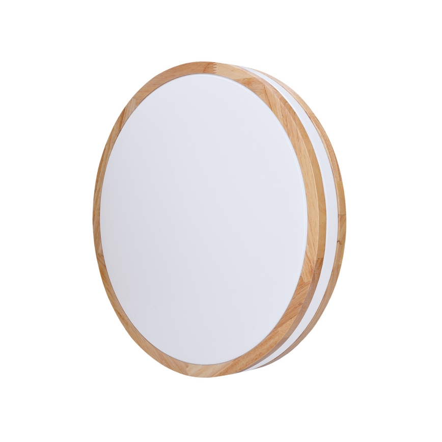 Plafoniera LED dimmerabile WOODY LED/48W/230V 3000-6500K quercia diametro 38 cm + telecomando