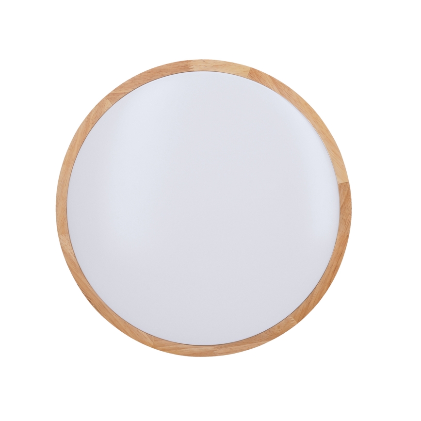 Plafoniera LED dimmerabile SOLID OAK LED/60W/230V 3000-6500K quercia diametro 51 cm + telecomando