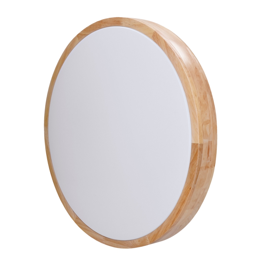 Plafoniera LED dimmerabile SOLID OAK LED/60W/230V 3000-6500K quercia diametro 51 cm + telecomando