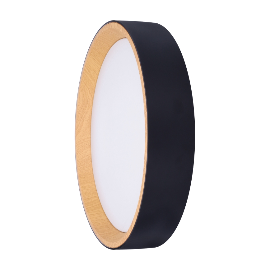 Plafoniera LED dimmerabile LARIOS LED/48W/230V 3000-6500K diametro 39 cm nero + telecomando