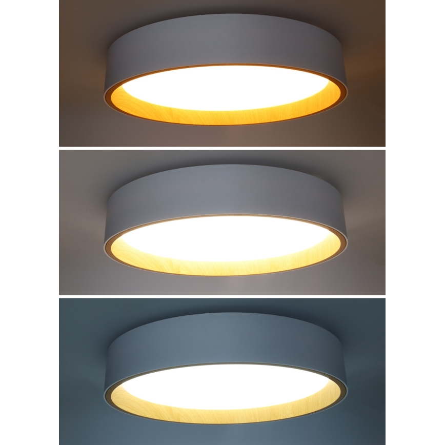 Dimmbare LED-Deckenleuchte LARIOS LED/48W/230V 3000-6500K d 39 cm weiß + Fernbedienung