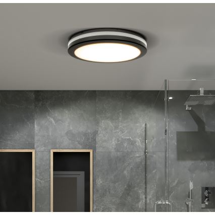 Plafonnier extérieur à intensité variable LED/18W/22W/26W/230V 3000/4000/6500K IP65 noir