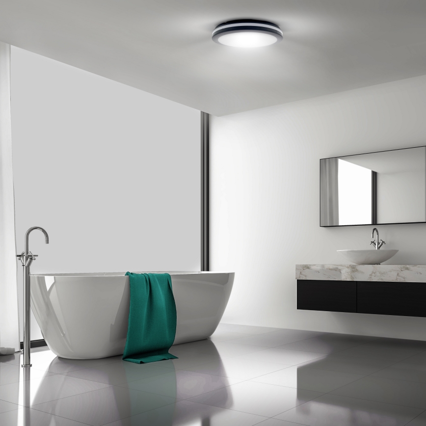 Plafonnier extérieur à intensité variable LED/18W/22W/26W/230V 3000/4000/6500K IP65 noir