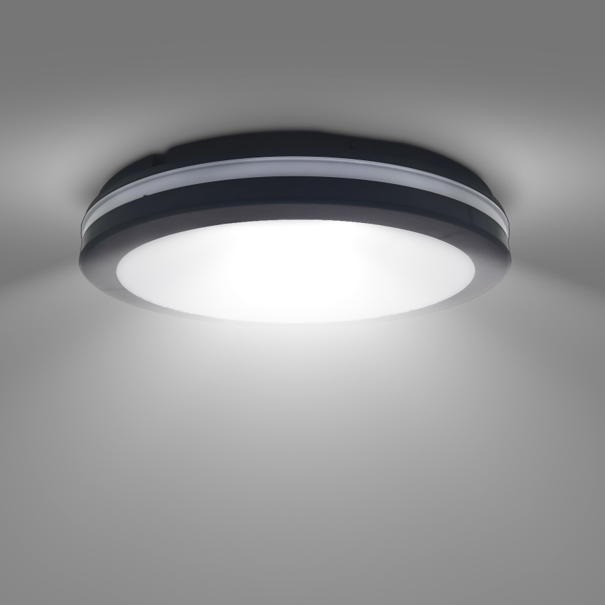 Plafonnier extérieur à intensité variable LED/18W/22W/26W/230V 3000/4000/6500K IP65 noir
