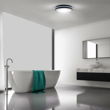 LED Dimmerabile per esterni soffitto chiaro LED/36W/40W/44W/230V 3000/4000/6500K IP65 nero