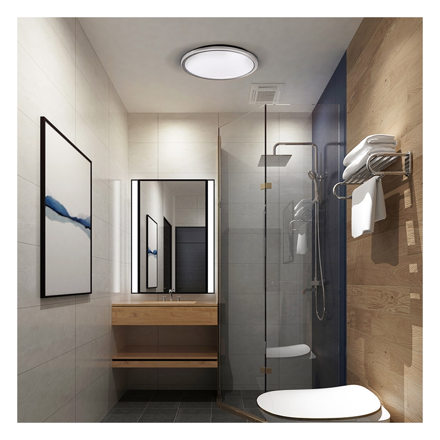 LED-Deckenleuchte für Badezimmer ACATE LED/24W/230V 3000/4000/6000K Ø 29,3 cm IP54