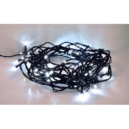 Catena natalizia LED da esterno 100xLED/230V 10m IP44 bianco freddo
