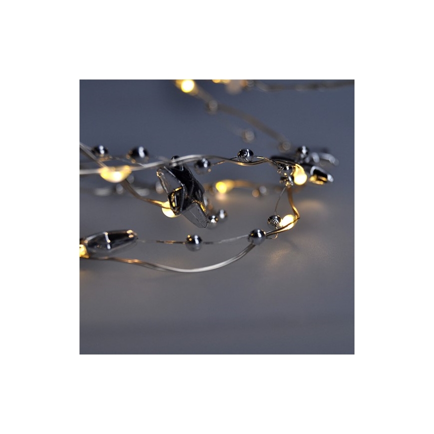 LED Weihnachtskette 1 m 20xLED/2xAA