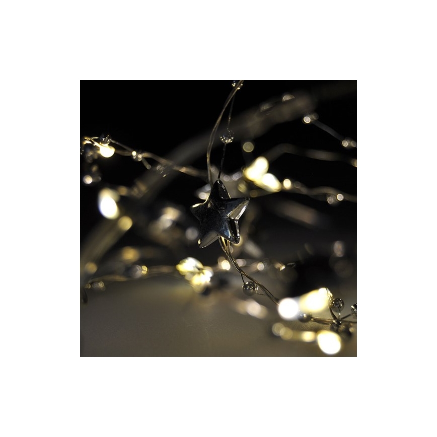 LED Weihnachtskette 1 m 20xLED/2xAA