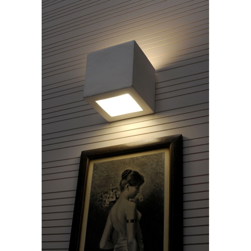 Sollux SL.0005 - Wandleuchte LEO 1xE27/60W/230V weiß