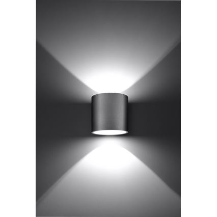 Spot mural ORBIS 1 1xG9/40W/230V gris