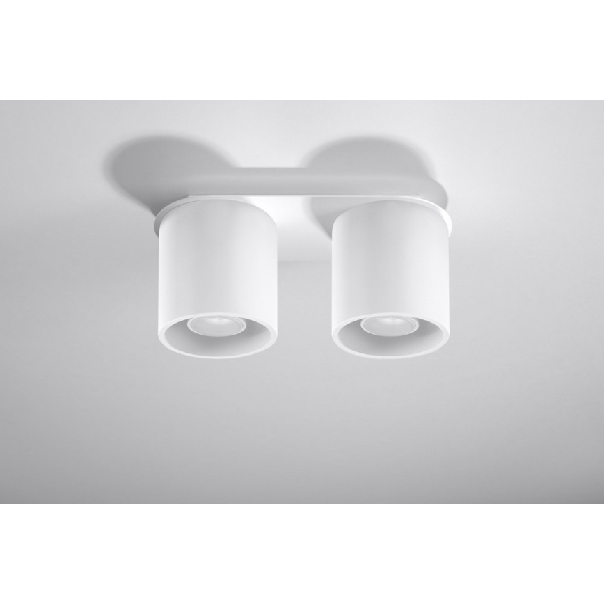 Faretto ORBIS 2 2xGU10/40W/230V bianco