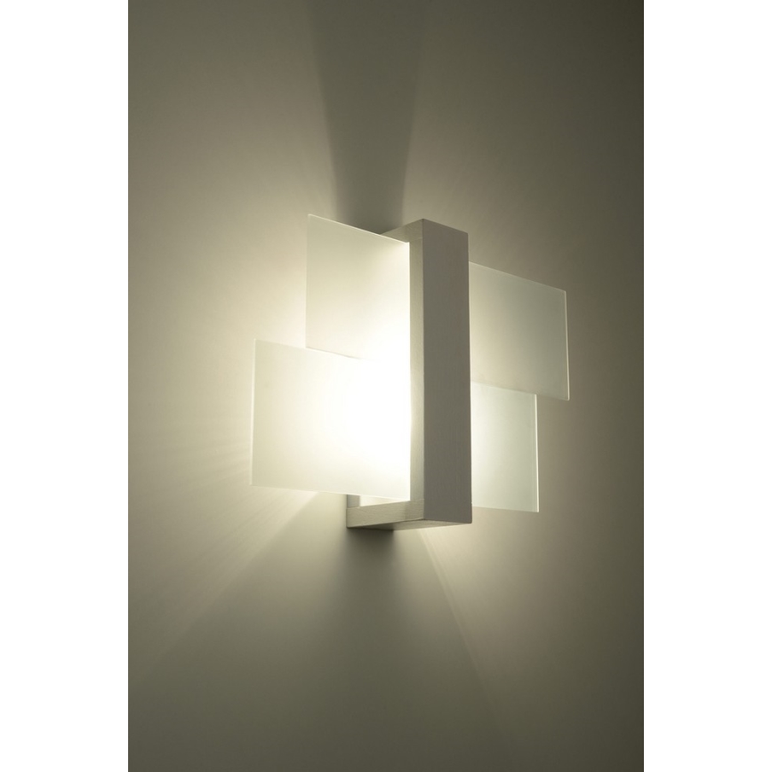 Applique FENIKS 1 1xE27/60W/230V Betulla/faggio/bianco