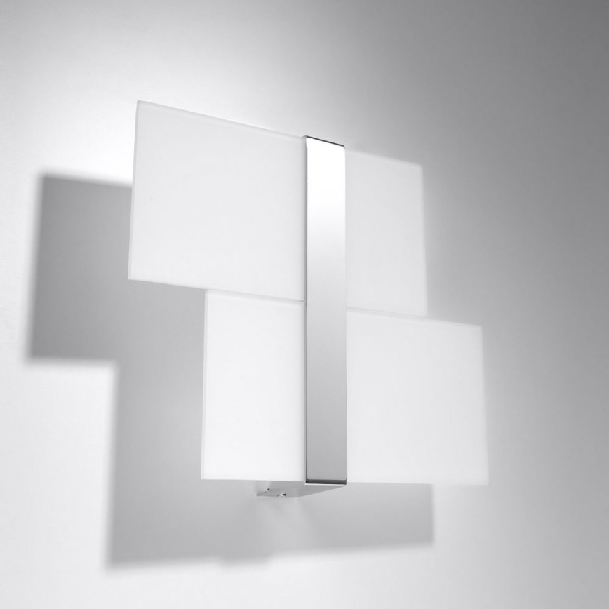 Applique MASSIMO 2xG9/40W/230V bianco/cromo lucido
