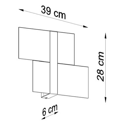 Applique MASSIMO 2xG9/40W/230V bianco/cromo lucido