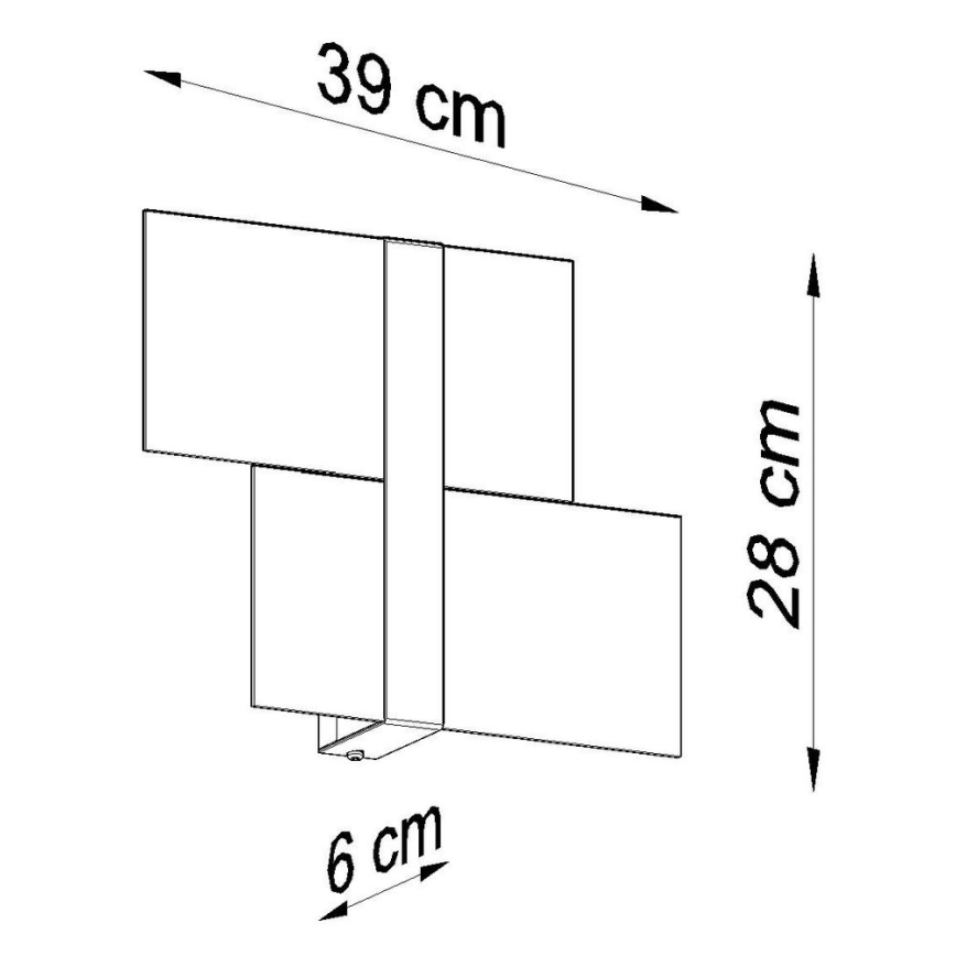 Applique MASSIMO 2xG9/40W/230V bianco/cromo lucido