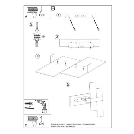 Applique MASSIMO 2xG9/40W/230V bianco/cromo lucido