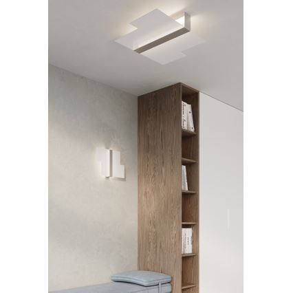 Plafonnier MASSIMO 2xE27/60W/230V blanc/chrome brillant