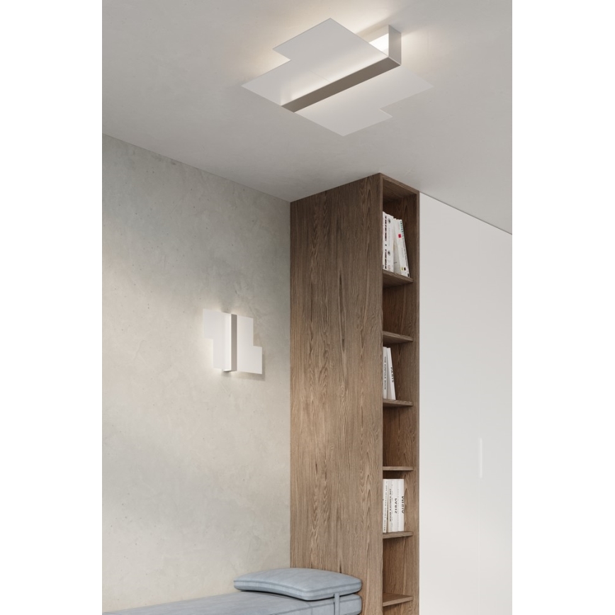 Plafonnier MASSIMO 2xE27/60W/230V blanc/chrome brillant