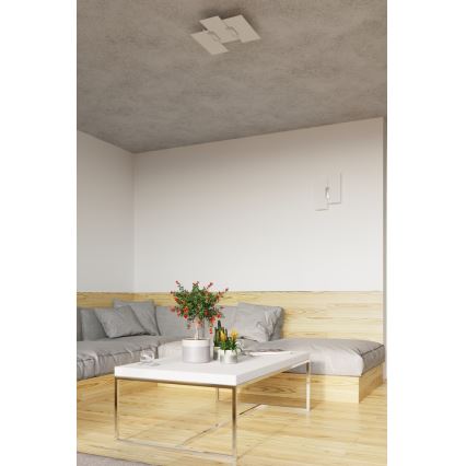 Applique FABIANO 2xE27/60W/230V bianco/cromo lucido