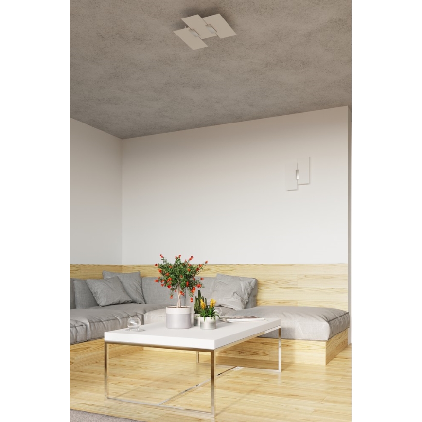 Applique FABIANO 2xE27/60W/230V bianco/cromo lucido