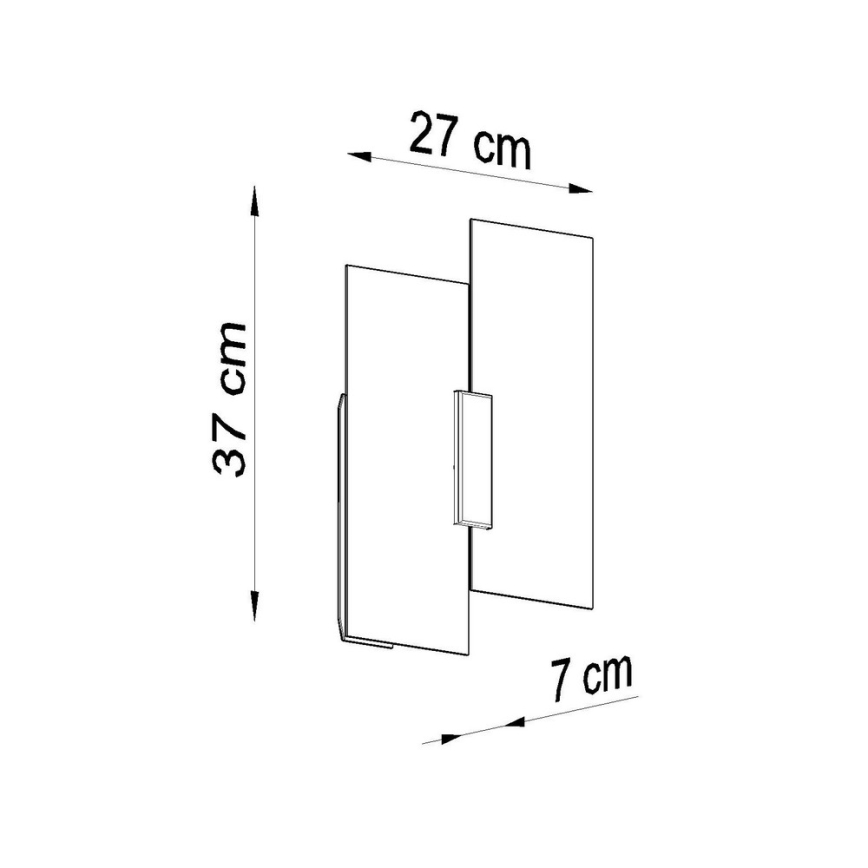 Applique FABIANO 2xE27/60W/230V bianco/cromo lucido