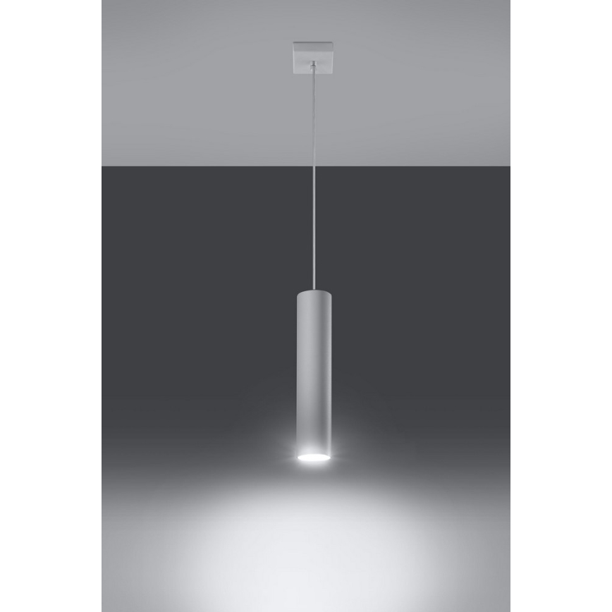 Lampadario a sospensione con filo LAGOS 1 1xGU10/10W/230V bianco