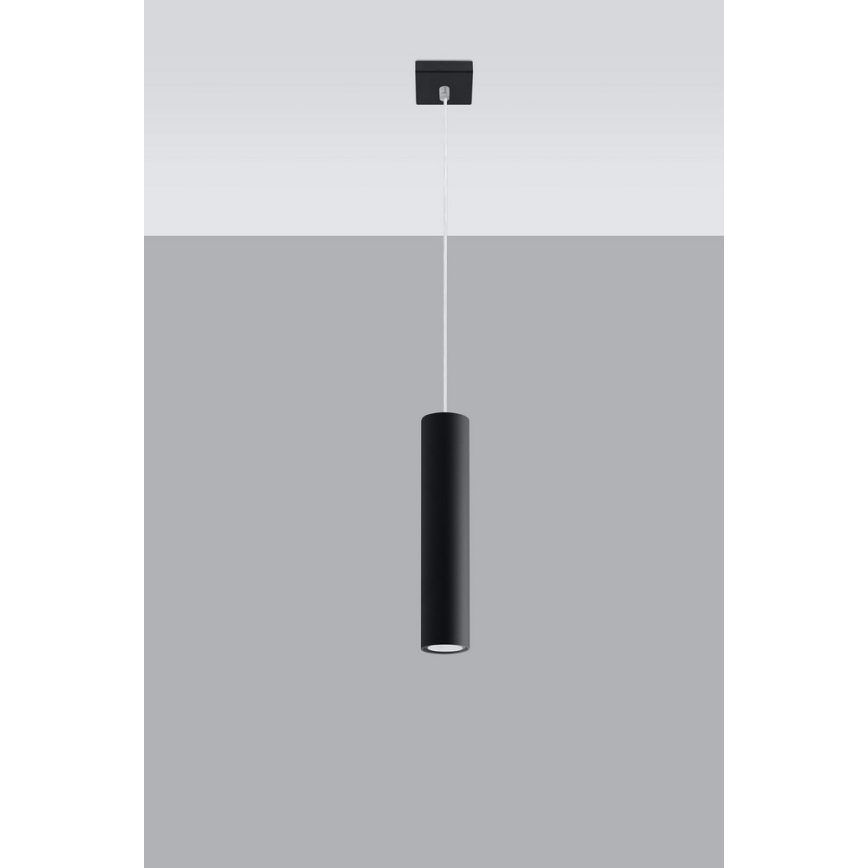 Suspension filaire LAGOS 1 1xGU10/10W/230V noir