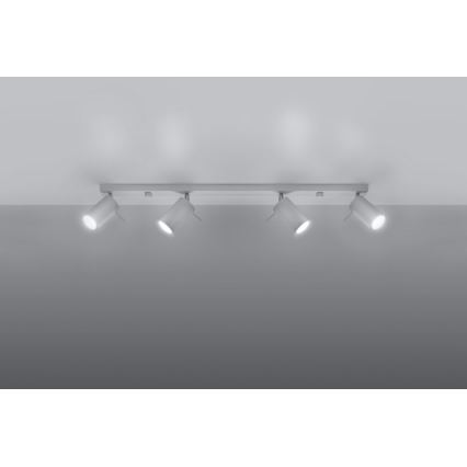 Spot RING 4L 4xGU10/10W/230V blanc