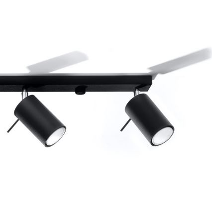 Spot RING 4L 4xGU10/10W/230V noir