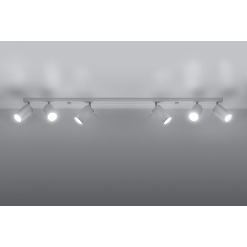 Spot RING 6L 6xGU10/10W/230V blanc