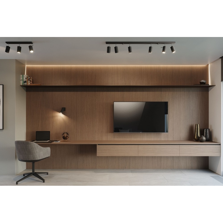 Faretto RING 6L 6xGU10/10W/230V nero