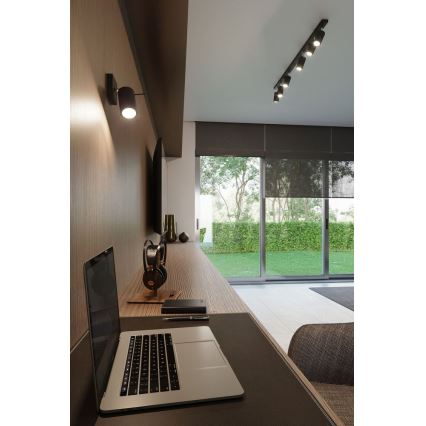 Spot RING 6L 6xGU10/10W/230V noir