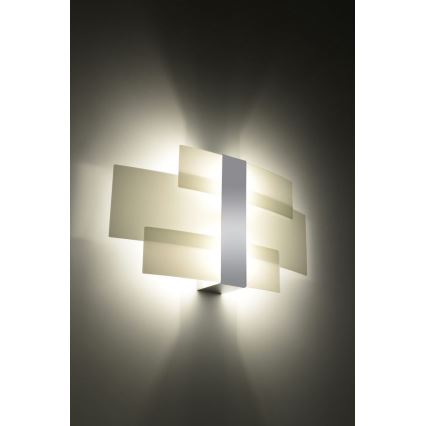 Applique CELIA 2xG9/40W/230V cromo lucido/bianco