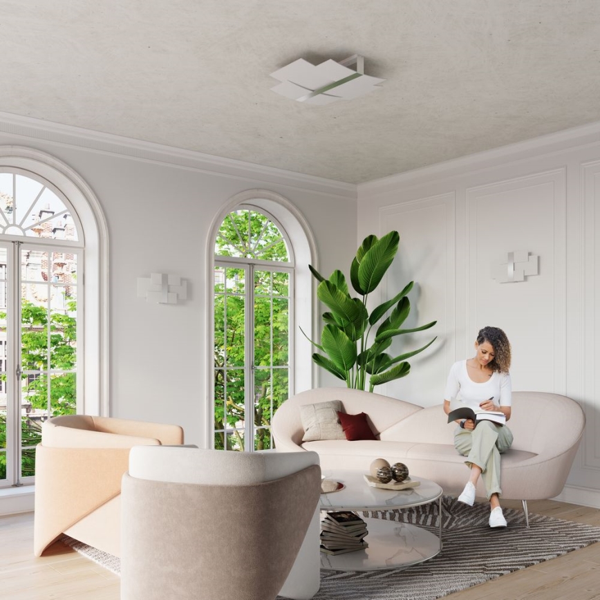 Applique murale CELIA 2xG9/40W/230V chrome brillant/blanc